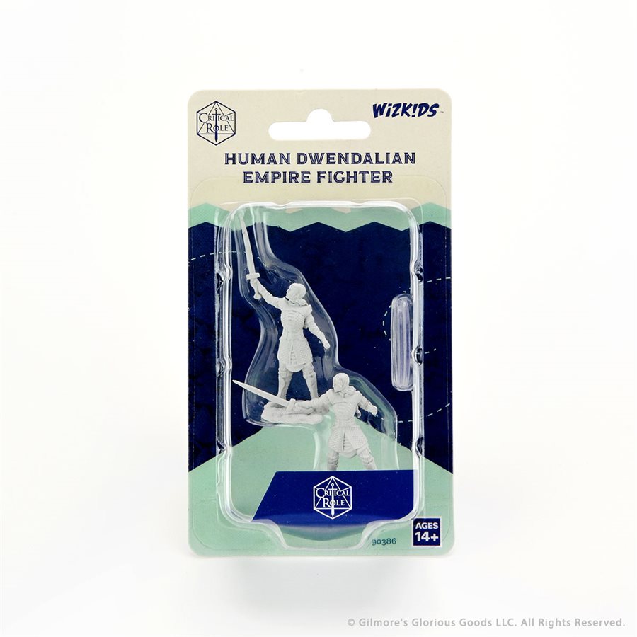 Critical Role Unpainted Miniatures: Wave 1 - Human Dwendalian Empire Fighter Female
