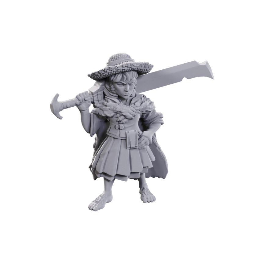 Pathfinder Battles Miniatures: Wave 23 - Female Halfling Magus Low-Level