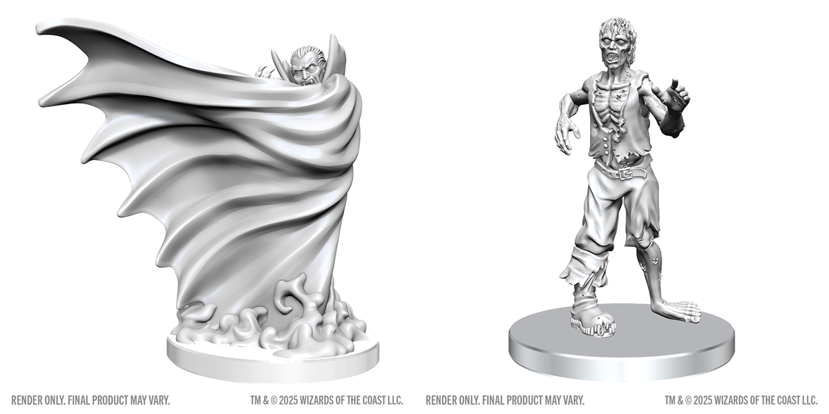 Dungeons & Dragons Nolzurs Miniatures: Wave 28 - Classic Vampire & Classic Zombie