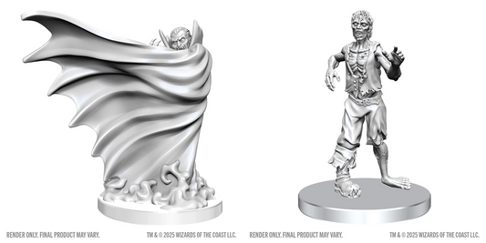 Dungeons & Dragons Nolzurs Miniatures: Wave 28 - Classic Vampire & Classic Zombie