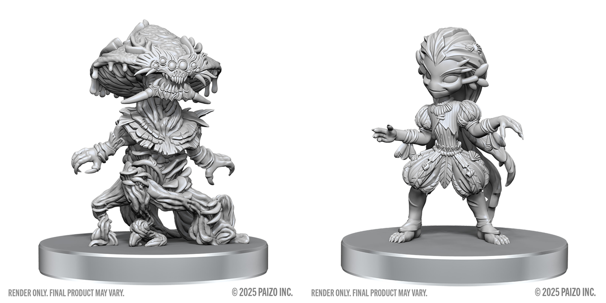 Pathfinder Battles Miniatures: Wave 28 - Fungus Leshy & Seaweed Leshy
