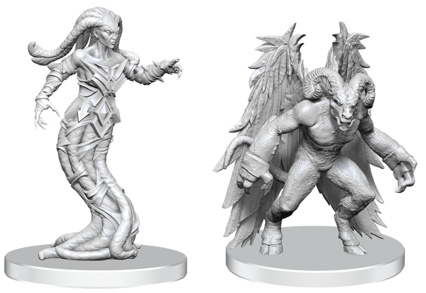 Pathfinder Battles Miniatures: Wave 27 - Gylou (Handmaiden Devil) & Ferrugon (Rust Devil)