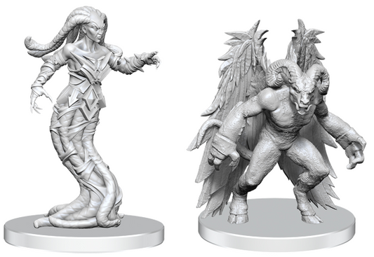 Pathfinder Battles Miniatures: Wave 27 - Gylou (Handmaiden Devil) & Ferrugon (Rust Devil)