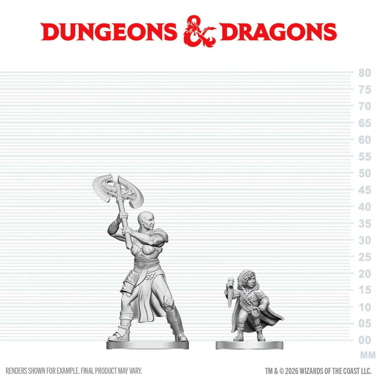 Dungeons & Dragons Nolzurs Miniatures: Wave 29 - Goliath Barbarian & Halfling Rogue