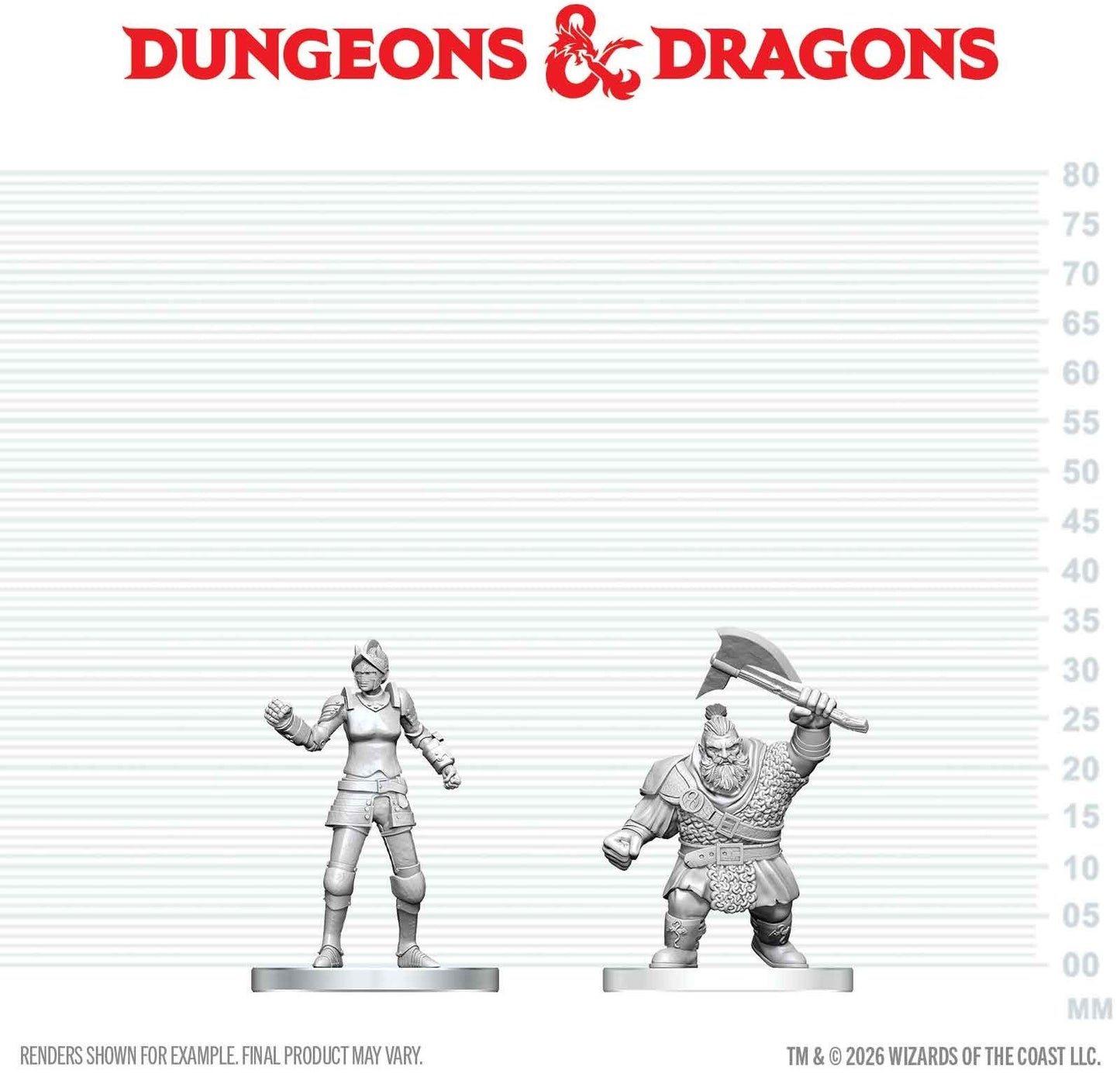 Dungeons & Dragons Nolzurs Miniatures: Wave 29 - Cultist Of Bane & Dwarf Zhentilar Soldier