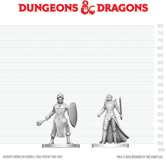 Dungeons & Dragons Nolzurs Miniatures: Wave 29 - Black Gauntlet & Zhentilar Paladin Of Bane