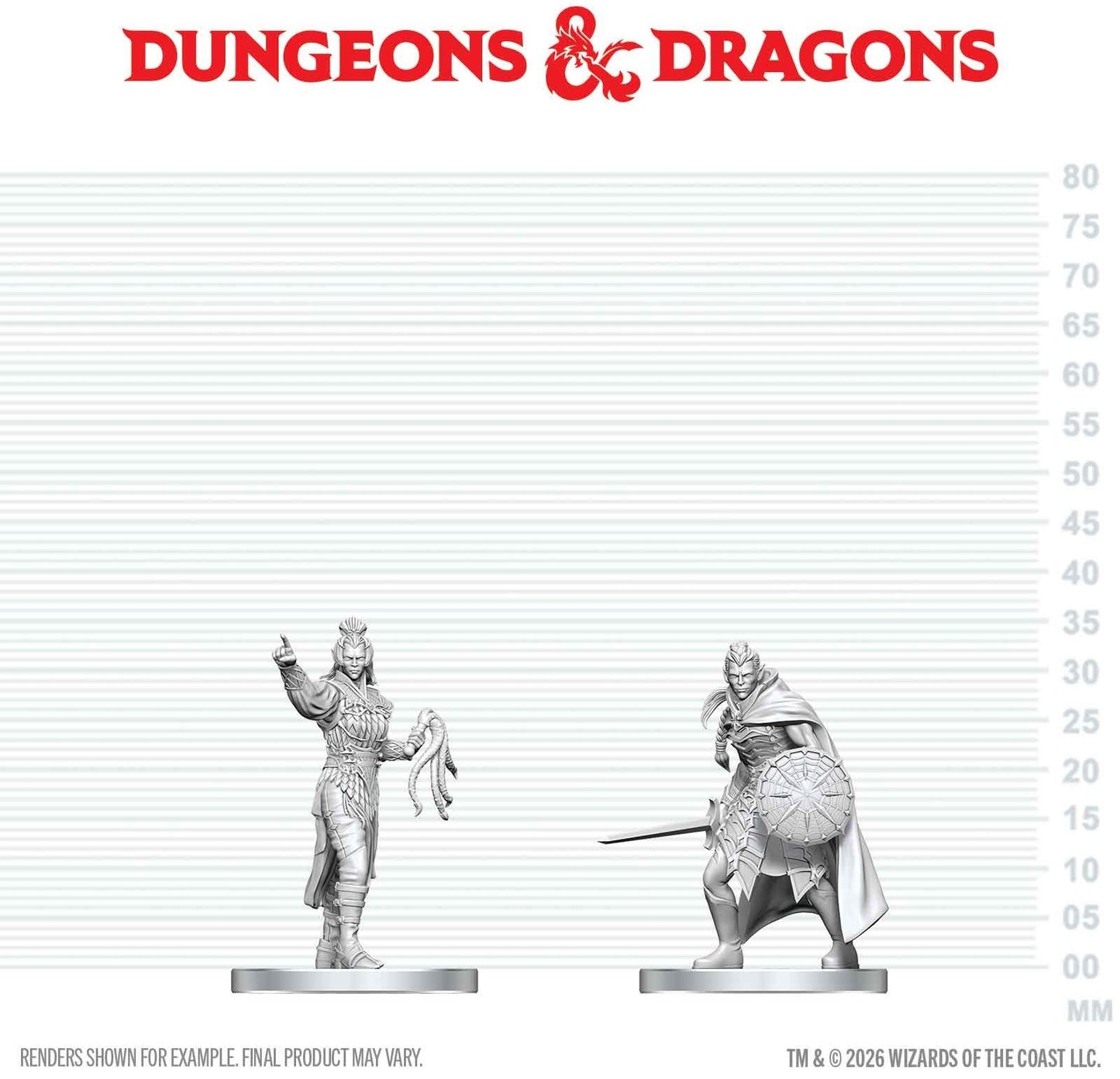 Dungeons & Dragons Nolzurs Miniatures: Wave 29 - Drow Elite Warrior & Drow Priestess Of Lolth