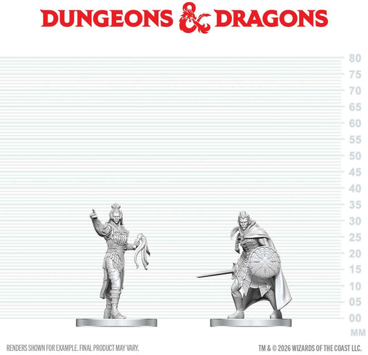 Dungeons & Dragons Nolzurs Miniatures: Wave 29 - Drow Elite Warrior & Drow Priestess Of Lolth