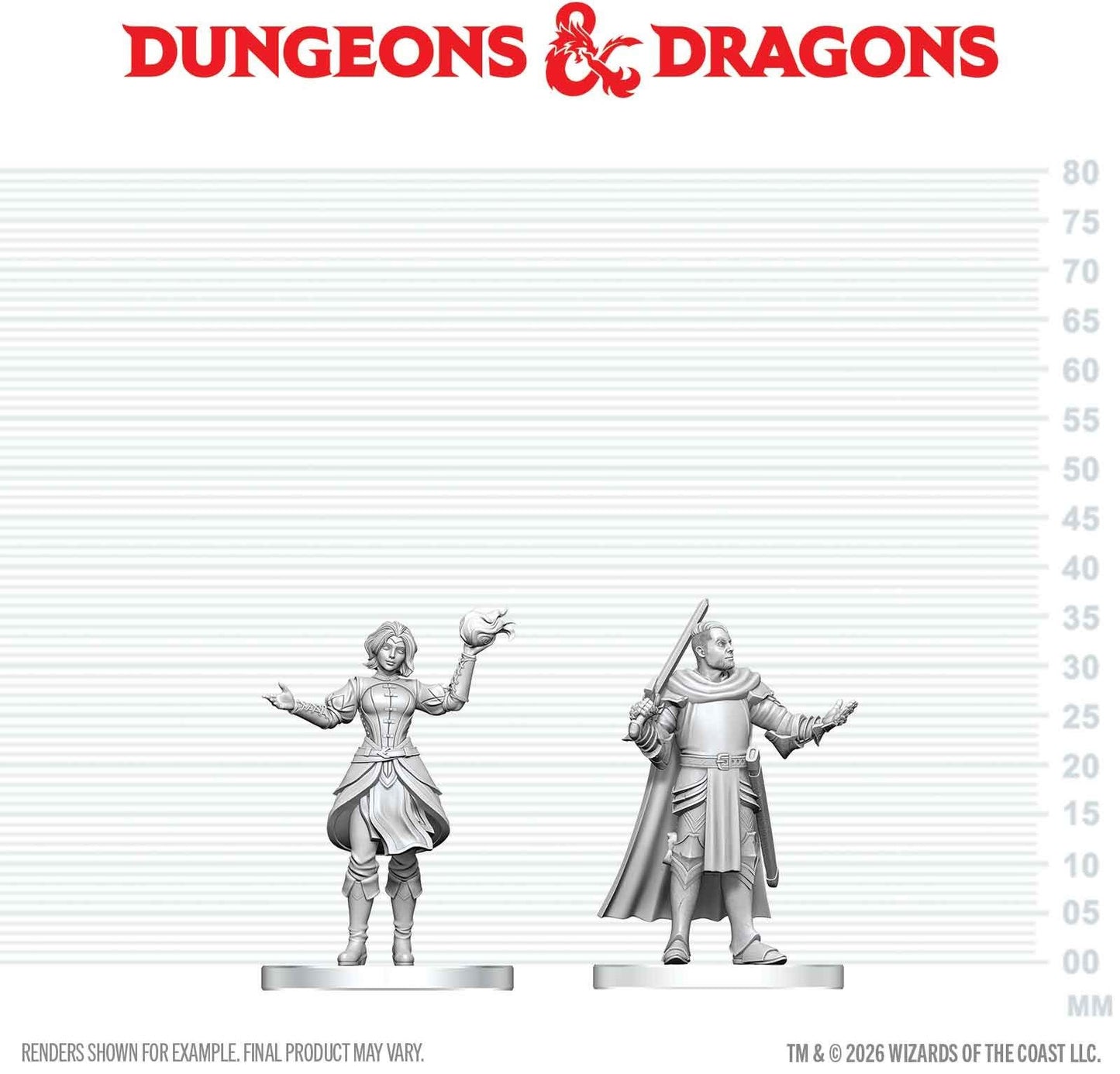 Dungeons & Dragons Nolzurs Miniatures: Wave 29 - Knight & Mage Apprentice
