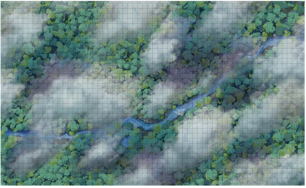Dungeons & Dragons Icons Of The Realms: 3x5 Battle Mat - Sky