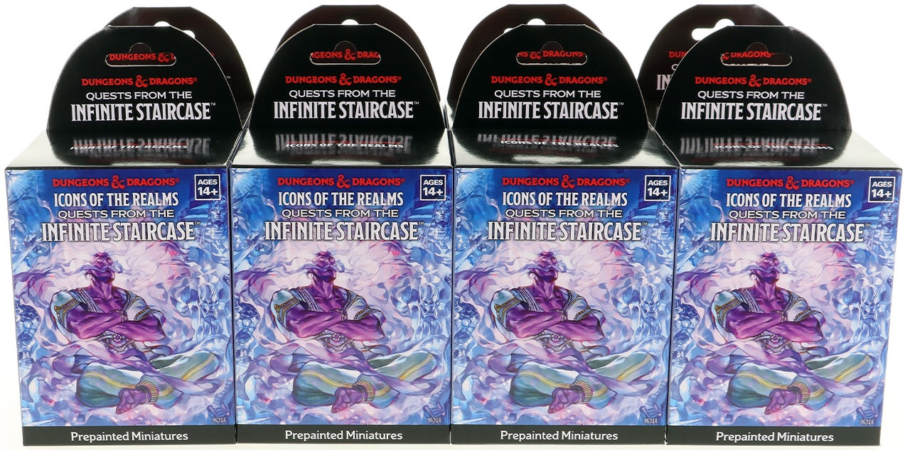 Dungeons & Dragons Icons Of The Realms: Set 33 -  Quests From The Infinite Staircase 8 Count Booster Brick