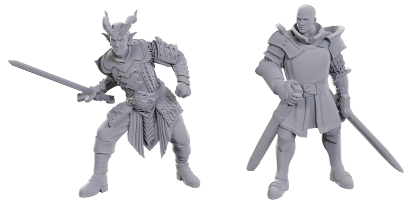 Dungeons & Dragons Baldur's Gate Miniatures: Wave 3 - Ulder Ravengard & Zevlor