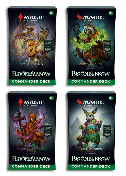 MTG Bloomburrow : Commander Set Of 4 Decks