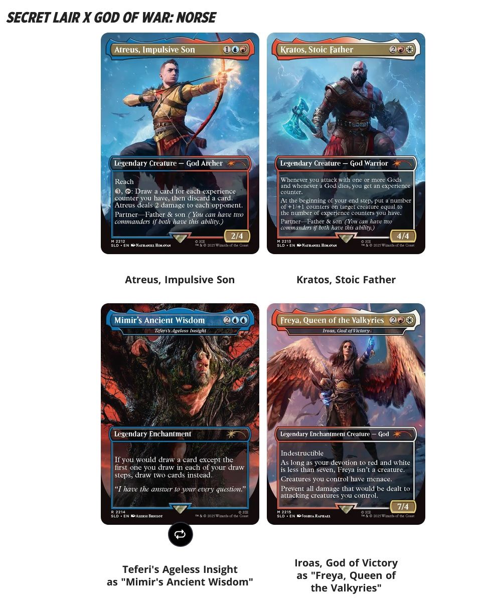 MTG Secret Lair: Playstation God Of War Redemption Regular