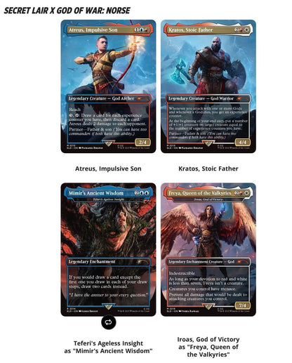 MTG Secret Lair: Playstation God Of War Redemption Regular