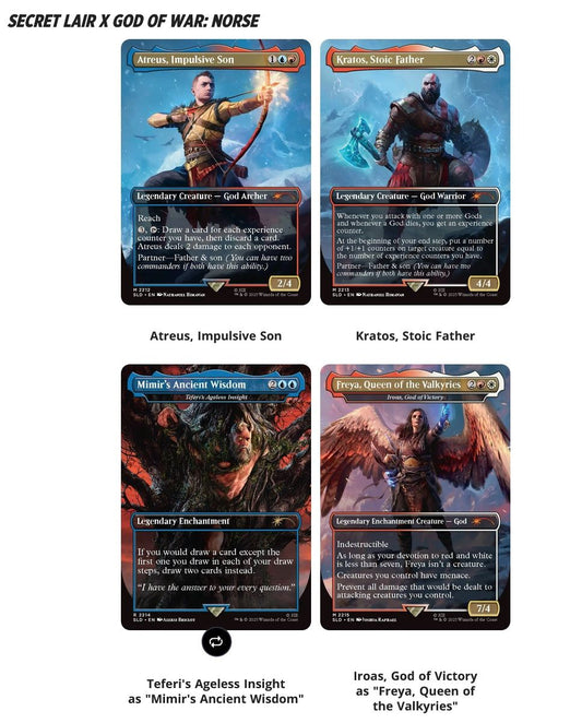 MTG Secret Lair: Playstation God Of War Redemption Regular