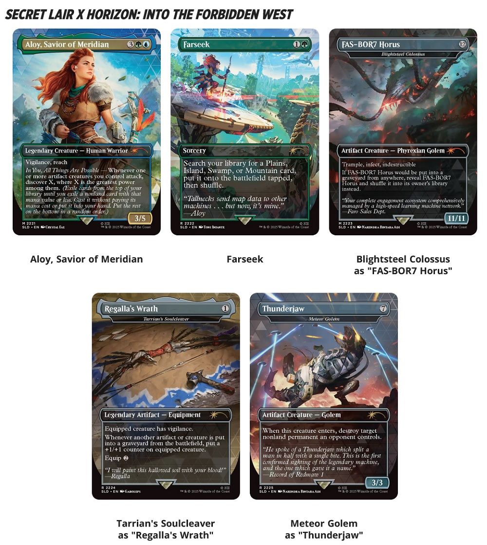 MTG Secret Lair: Playstation Horizon Zero Dawn Huntress And The Machines Regular
