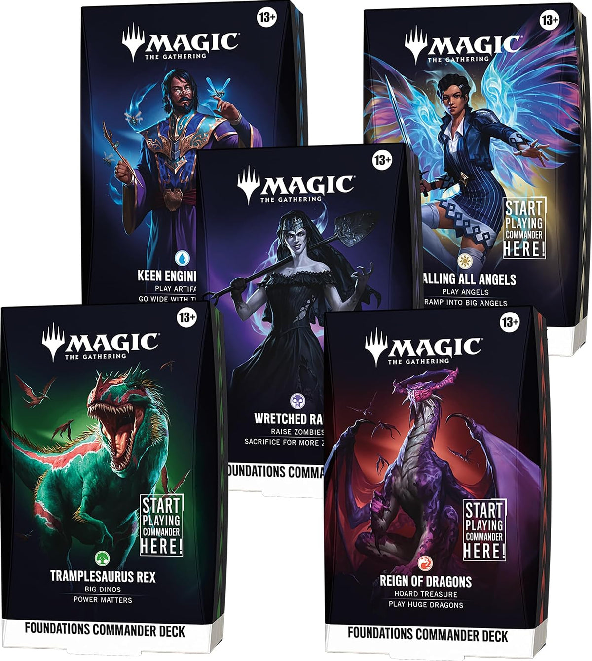 MTG Foundations: Commander Decks Set Of 5 [PREORDER]
