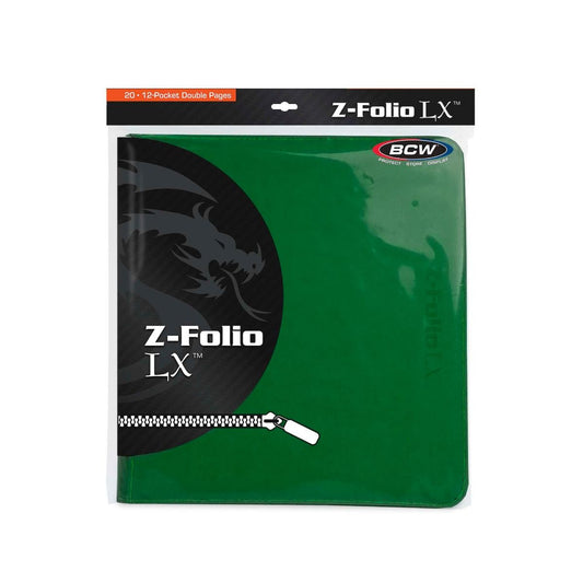 BCW:  Z-Folio 12-Pocket LX Album - Green