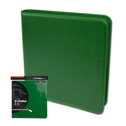 BCW:  Z-Folio 12-Pocket LX Album - Green