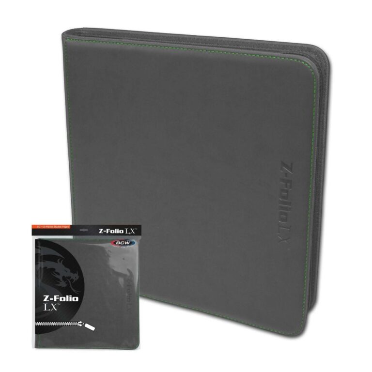 BCW:  Z-Folio 12-Pocket LX Album - Gray