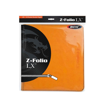 BCW:  Z-Folio 12-Pocket LX Album - Orange