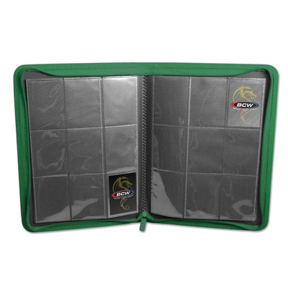 BCW:  Z-Folio 9-Pocket LX Album - Green