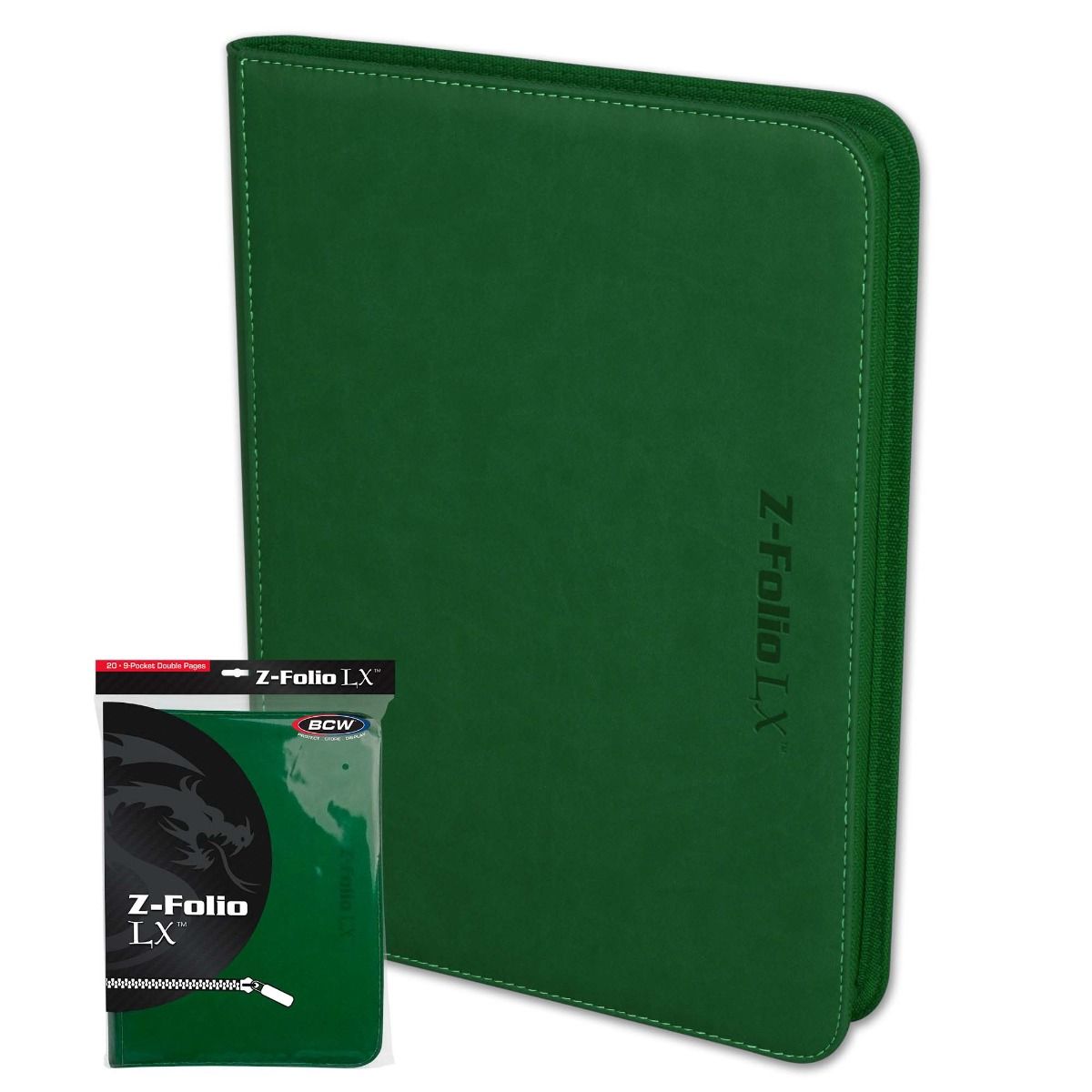 BCW:  Z-Folio 9-Pocket LX Album - Green