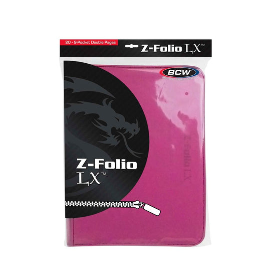 BCW:  Z-Folio 9-Pocket LX Album - Pink