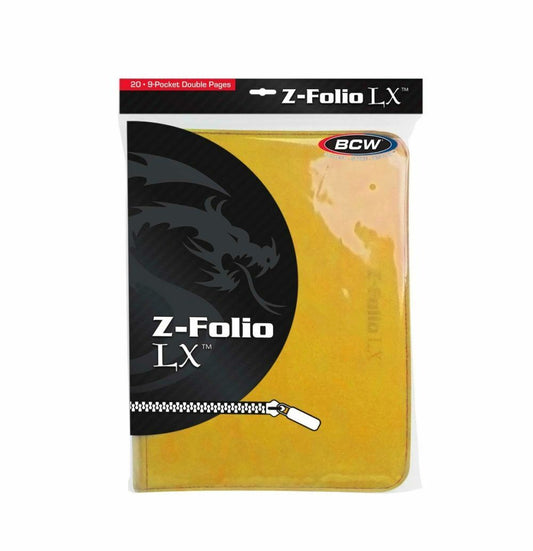 BCW:  Z-Folio 9-Pocket LX Album - Yellow