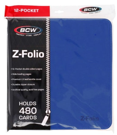 BCW:  Z-Folio 12-Pocket Album - Blue