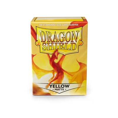 Dragon Shield: Matte Sleeves 100 Count - Yellow