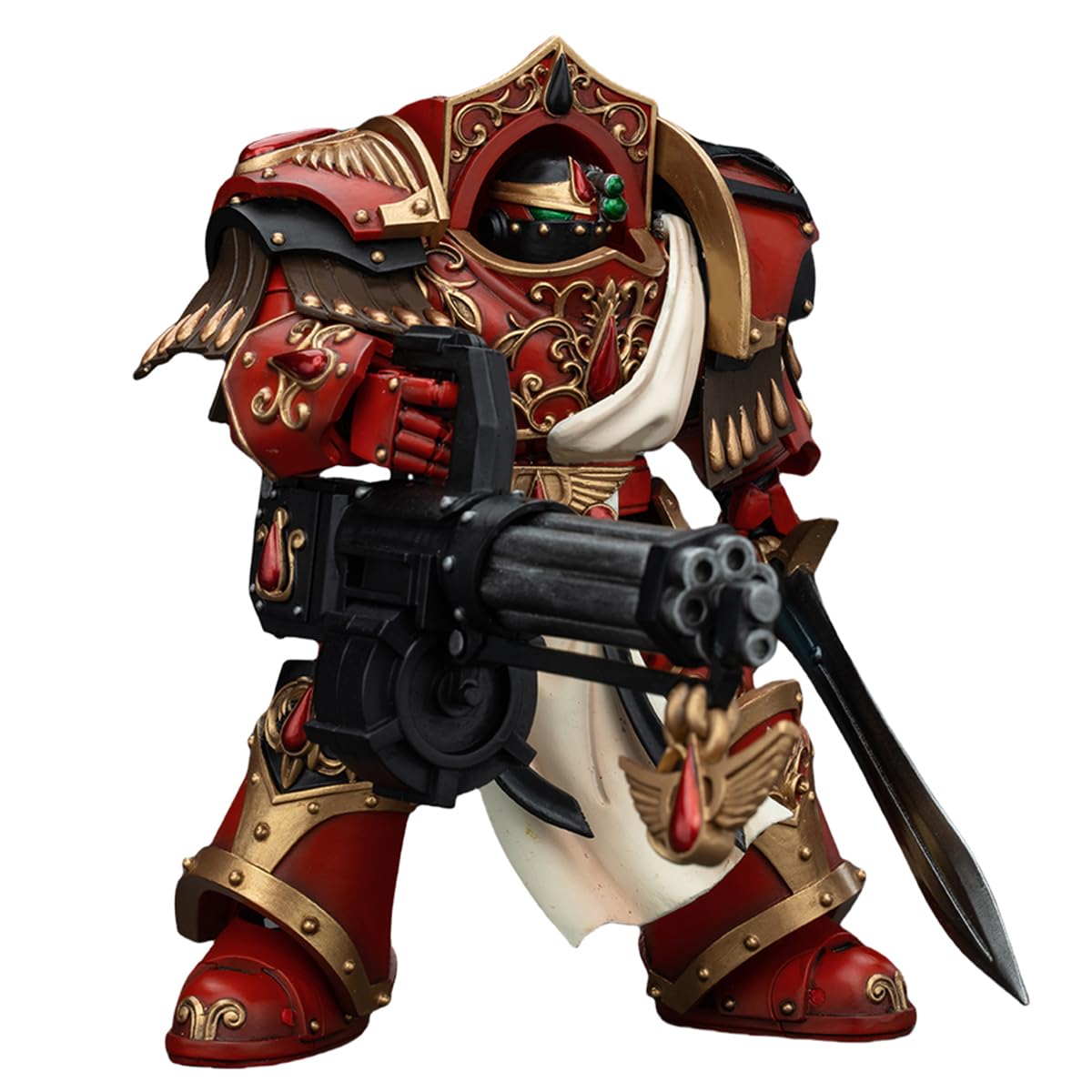 JOYTOY: Warhammer 40,000: Blood Angels - Crimson Paladins Squad: Crimson Paladin With Iliastus Assault Cannon