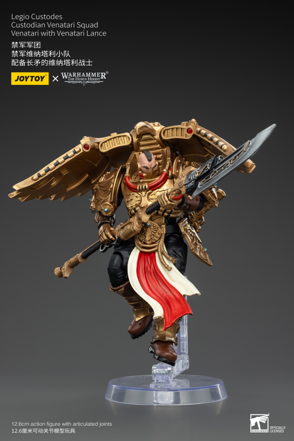 JOYTOY: Warhammer - Horus Heresy Legio Custodes Custodian Venatari Squad Venatari With Venatari Lance
