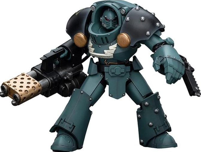 JOYTOY: Warhammer The Horus Heresy - Sons Of Horus Tartaros Terminator Squad Terminator With Heavy Flamer And Chainfist