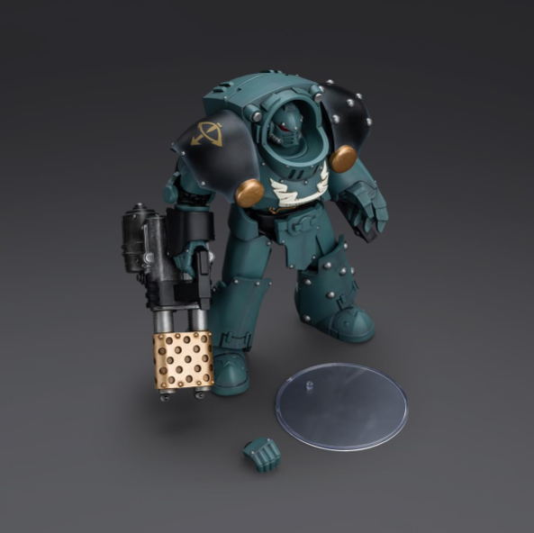 JOYTOY: Warhammer The Horus Heresy - Sons Of Horus Tartaros Terminator Squad Terminator With Heavy Flamer And Chainfist