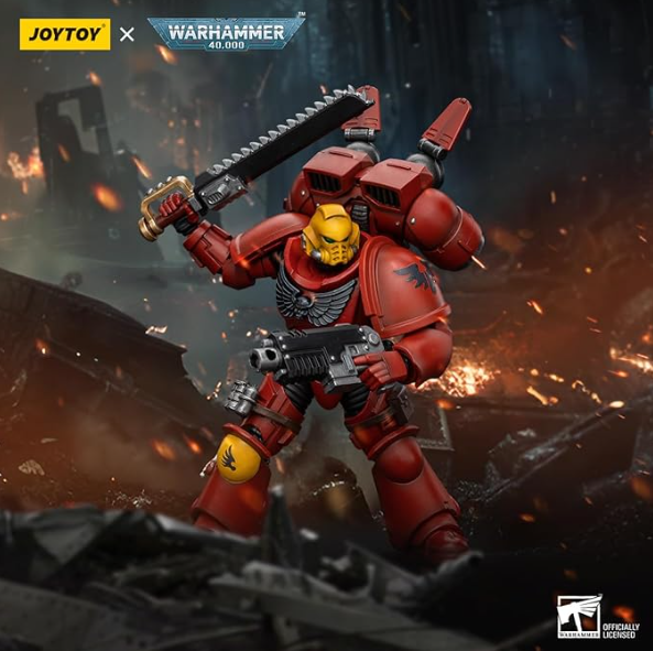 JOYTOY: Warhammer 40,000: Blood Angels - Jump Pack Intercessors - Intercessor 1 Battle Brother