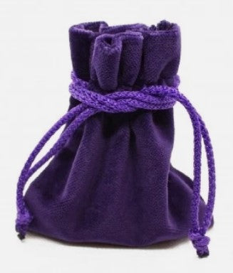 Drawlab: Velvet Dice Pouch - Purple