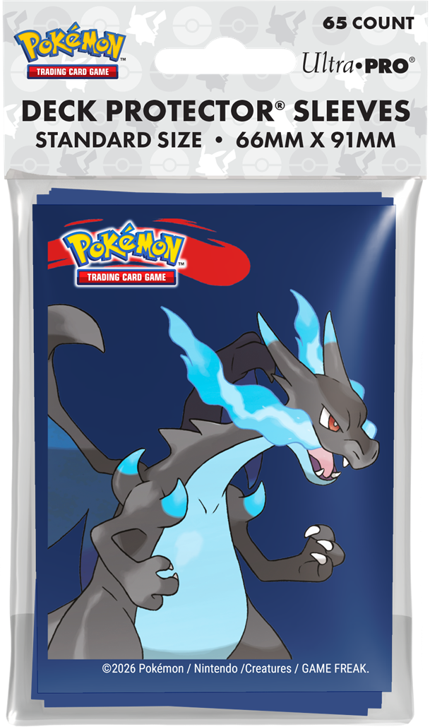 Pokémon: Standard Deck Protector Sleeves 65 Count - Mega Charizard X