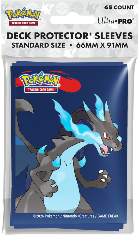Pokémon: Standard Deck Protector Sleeves 65 Count - Mega Charizard X