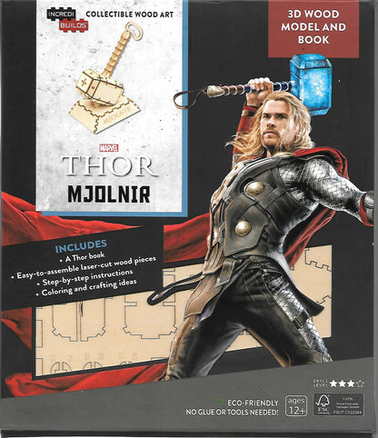 Thor Deluxe Book And 3D Wood Model