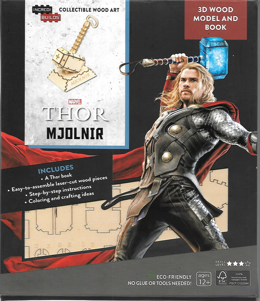 Thor Deluxe Book And 3D Wood Model