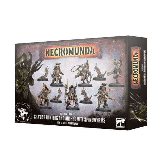 Necromunda: Ash Wastes Nomads - Sha'dar Hunters And Arthromite Spinewyrms