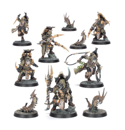 Necromunda: Ash Wastes Nomads - Sha'dar Hunters And Arthromite Spinewyrms