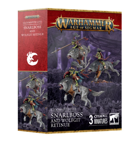 Warhammer Age Of Sigmar: Gloomspite Gitz - Snarlboss And Wolfgit Retinue